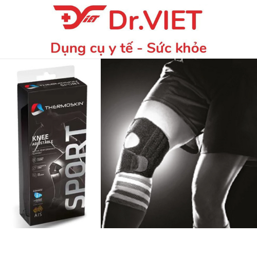 Băng nẹp cơ đầu gối Thermoskin 8*794E – Hỗ trợ giảm đau khớp gối, bảo vệ dây chằng, phục hồi chấn thương thể thao, chất liệu co giãn thoáng khí, giữ nhiệt trị liệu, phù hợp cho người bị viêm khớp, đau dây chằng, thoái hoá khớp gối