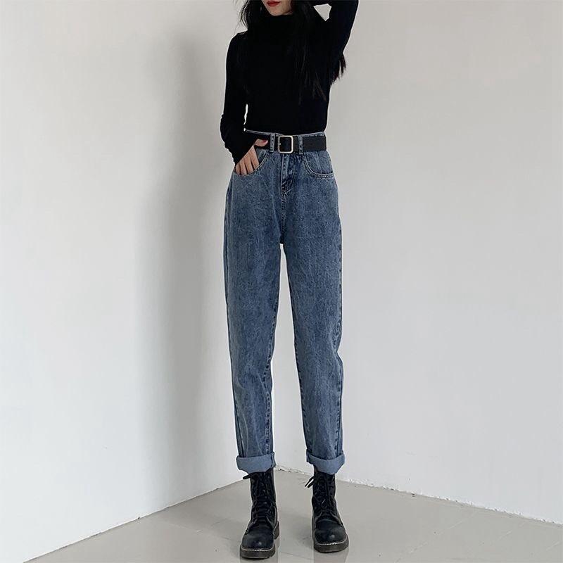 Quần jeans nữ dáng baggy hàng Quảng Châu mới 2022