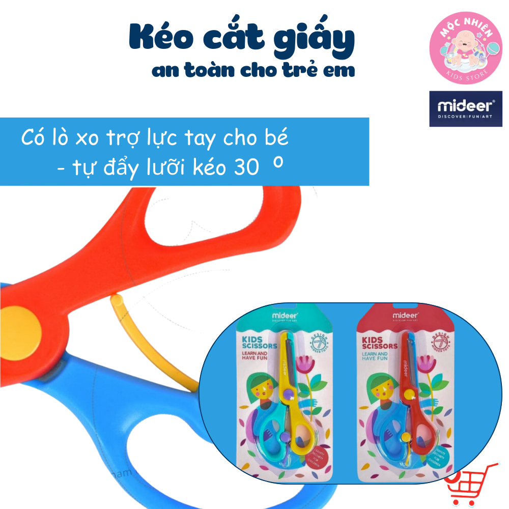 Đồ Chơi Cắt Giấy Thủ Công Tạo Hình Sáng Tạo 03 Cấp Độ Mideer Lets Cut Paper cho Bé 3 4 5 Tuổi