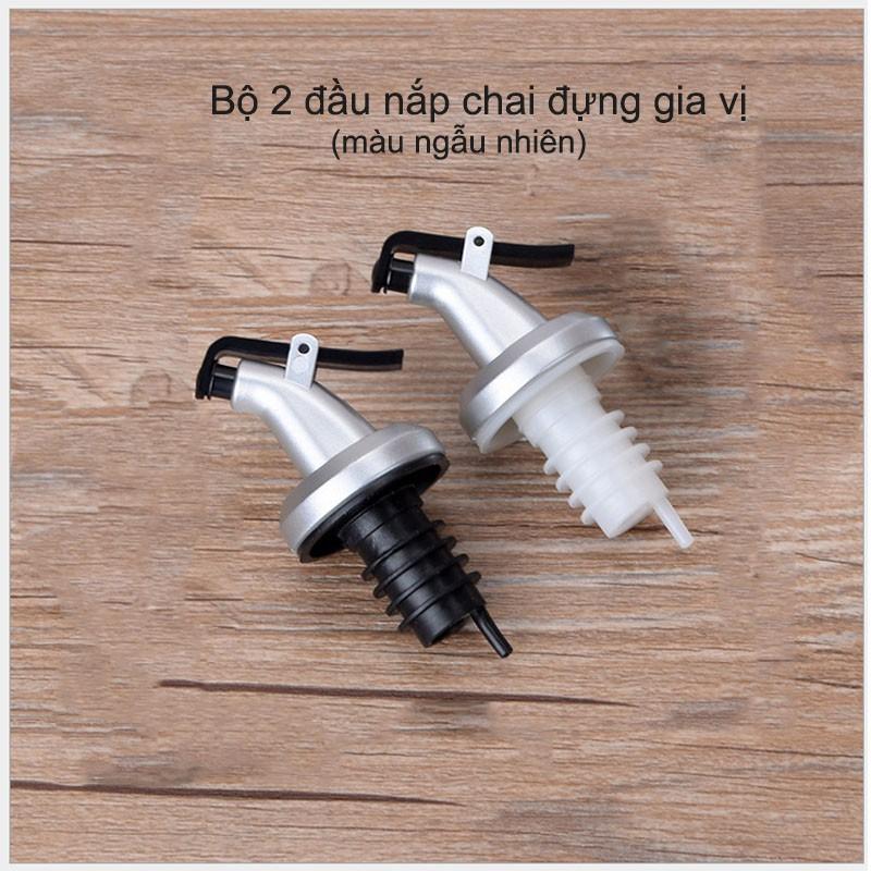 Bộ 2 đầu nắp chai lọ đựng gia vị