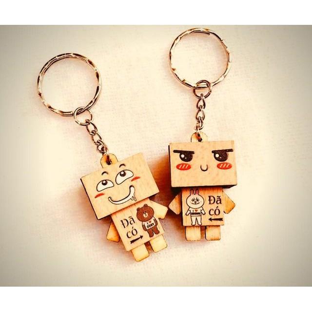 Móc khóa  Danbo người gỗ siêu dễ thương