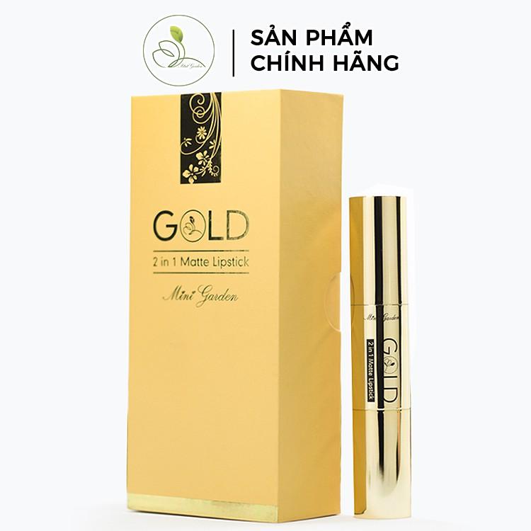 Son Môi Mini Garden Gold 2 in 1 Matte Lipstick Nhung Lì PV997