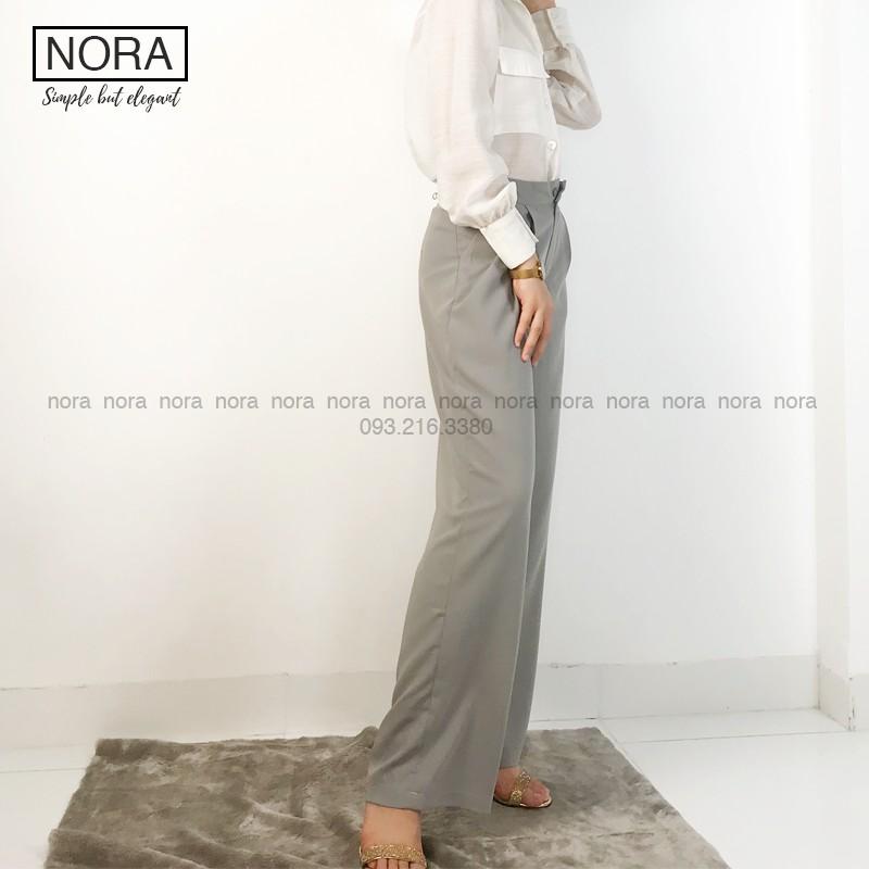 Quần Ống Rộng Culottes Xuông Dài 100cm, Quần Vải Suông Rũ Siêu Mềm Cao Cấp | NQ02 | Xám