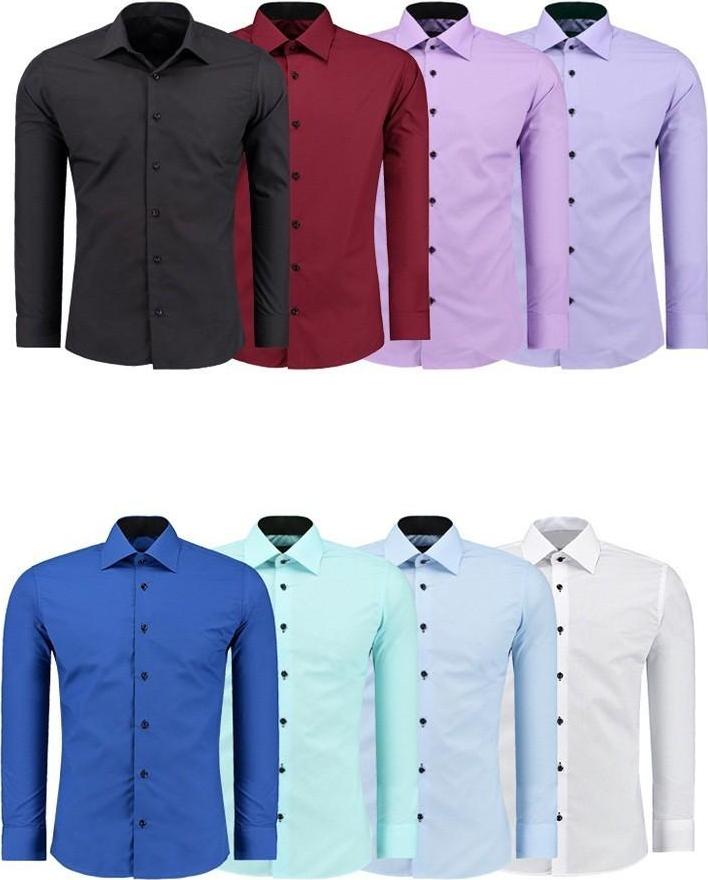Combo 3 sản phẩm áo sơ mi nam chọn màu như hình, sơ mi nam trơn giá rẻ không nhăn dáng hàn quốc