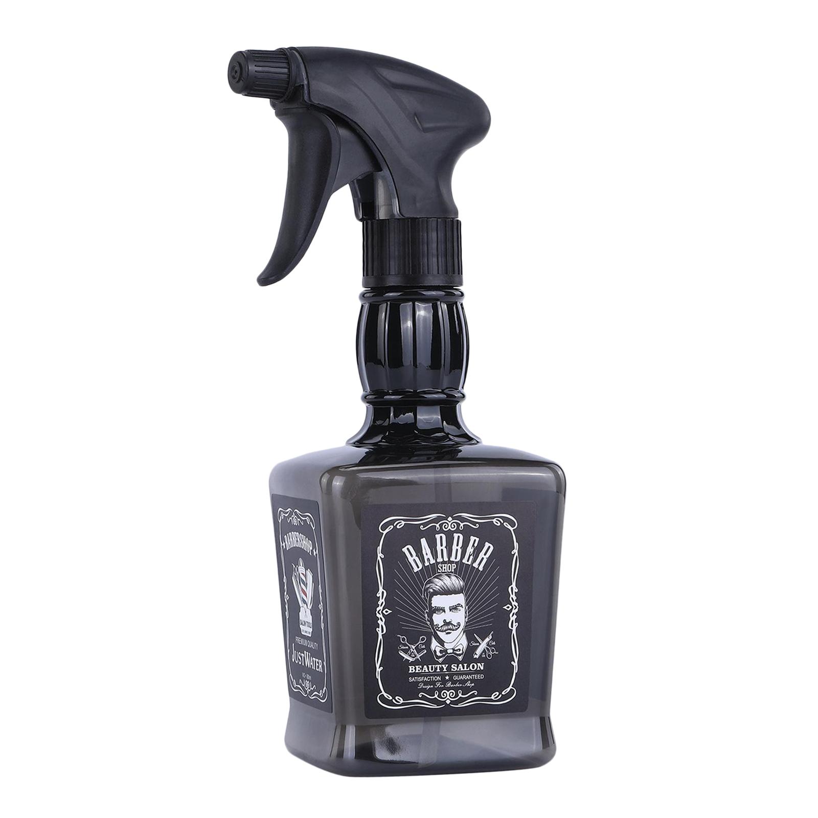 600ml Hairdressing  Pump Spray Bottle Water Alcohol Sprayer Dispenser - Yellow - Black
