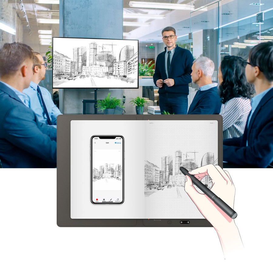 Sổ Tay Điện Tử Thông Minh XP-Pen Note Plus Smart Notepad Digital Notebook - Hàng Chính Hãng