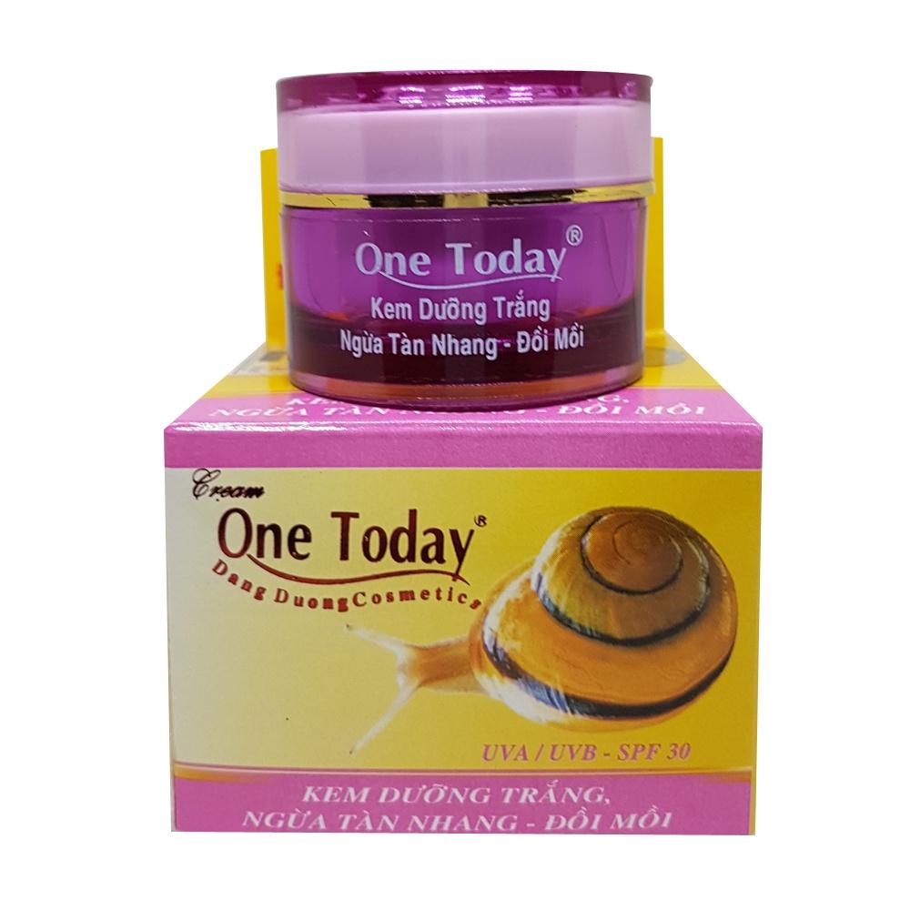 KEM DƯỠNG TRẮNG NGỪA TÀN NHANG ĐỒI MỒI ONE TODAY 8G + TẶNG SỮA RỬA MẶT ONE TODAY