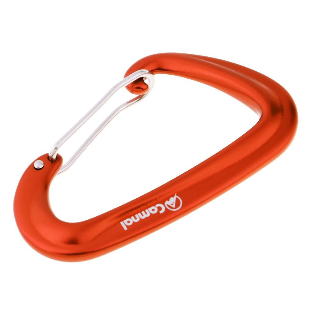 2PCS 16KN Climbing Carabiner - CE Carabiner Clip | Heavy Duty Wiregate Carabiner for Ropes, Hammocks, Camping, Hiking