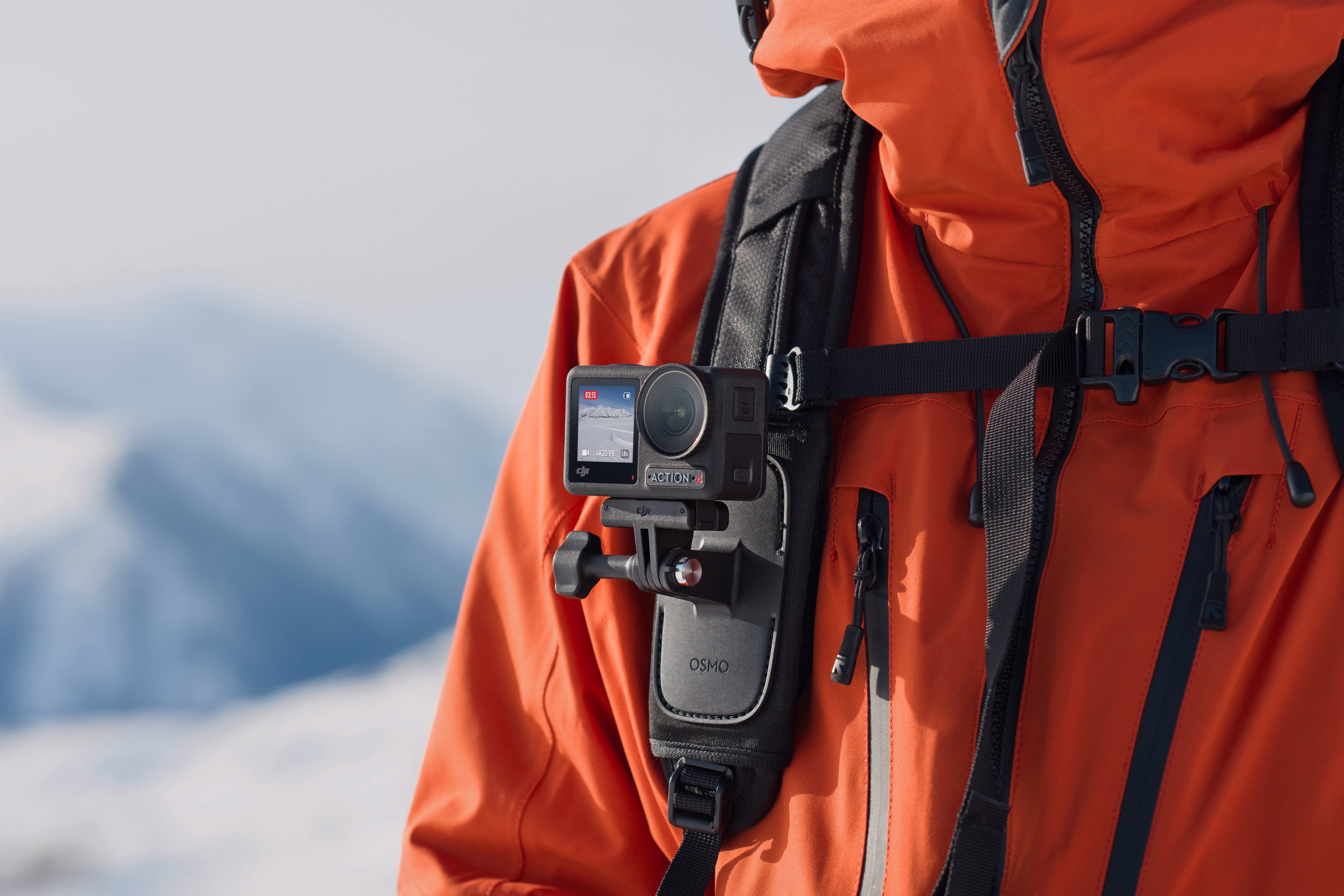Thiết bị kẹp máy ảnh gắn trên balo DJI dành cho Osmo Action camera hành động - Hàng chính hãng
