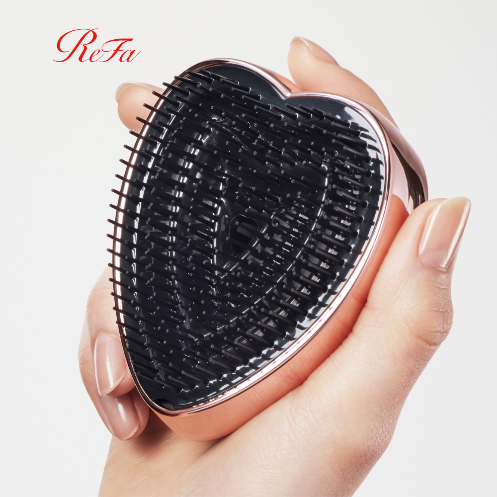 Lược gỡ rối tác động kép ReFa HEART BRUSH phiên bản màu