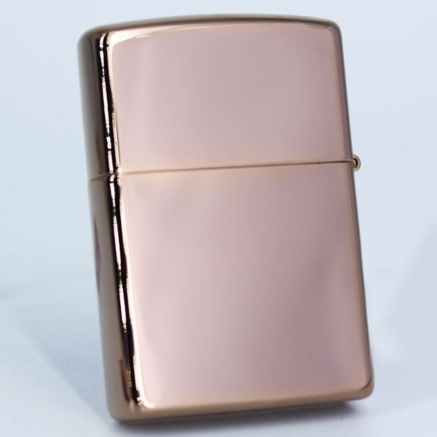 Bật Lửa Zippo 49190ZL – Zippo High Polish Rose Gold Zippo Logo