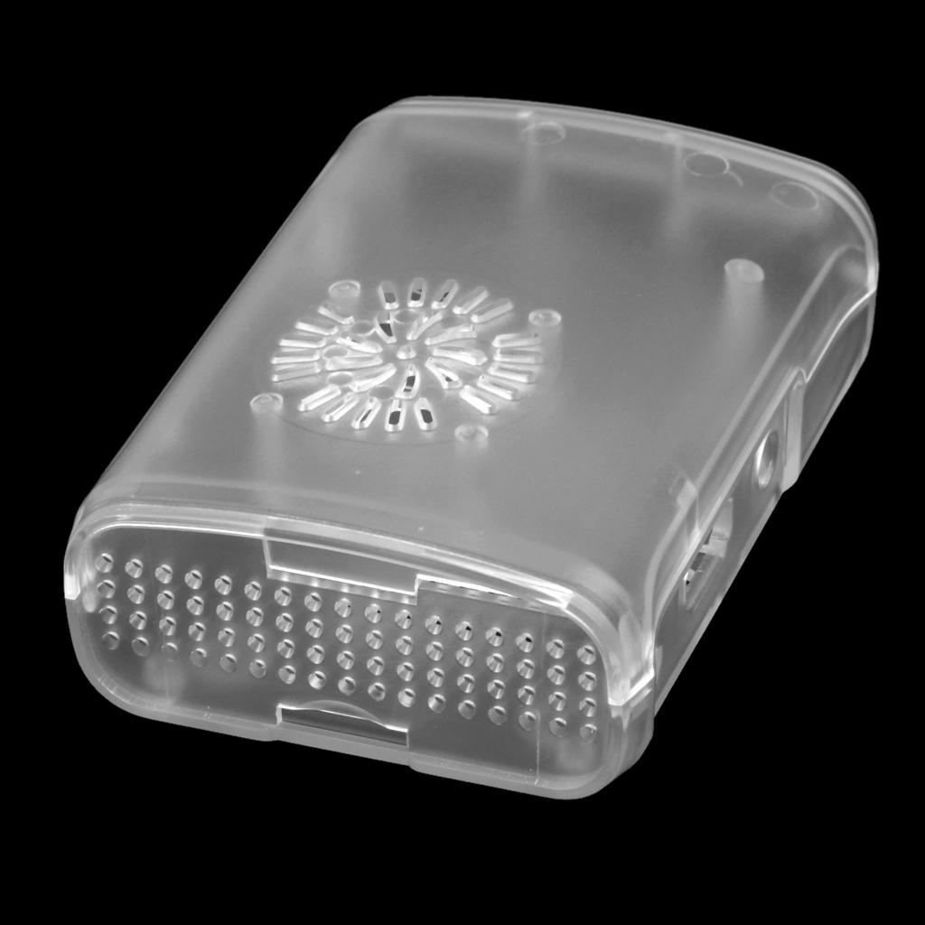 Clear Enclosure Case Shell Cover Box Support Fan For Raspberry Pi 2 Model B+