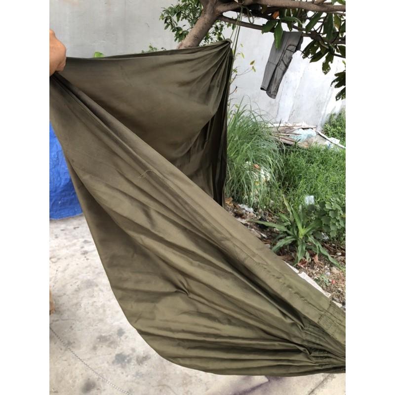 Võng dù lính dài 2m4 - 2 lớp siêu dày chắc
