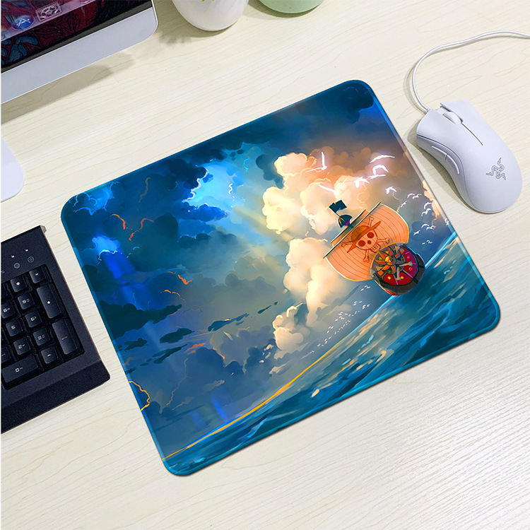 Mouse Pad Mini One Piece Vua Hải Tặc Bàn Di Chuột Gaming Chống Trượt Lót Chuột Anime Văn Phòng