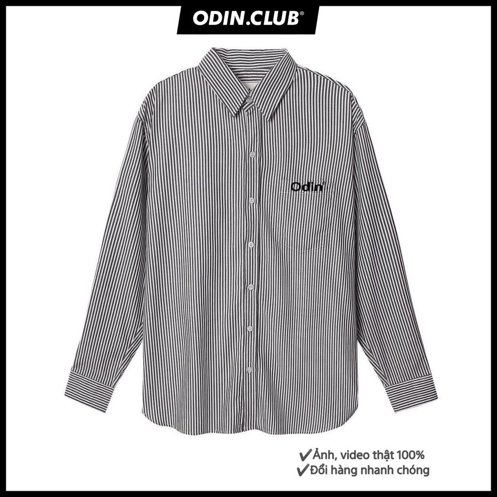 ÁO SƠMI DÀI TAY ODIN STRIPED, Áo sơ-mi oversize kẻ sọc, Local Brand ODIN CLUB