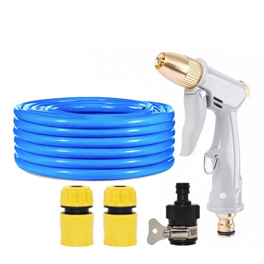 Bộ dây vòi xịt nước rửa xe, tưới cây tăng áp 3 lần, loại 7-10m  206846