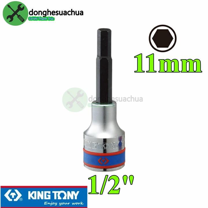 Tuýp lục giác 11mm Kingtony 403511 loại 1/2 dài 80mm