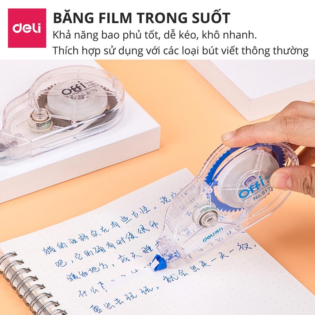 Set bút xóa băng cao cấp Deli Dài 30m/c - 2 chiếc/vỉ - 8170 .