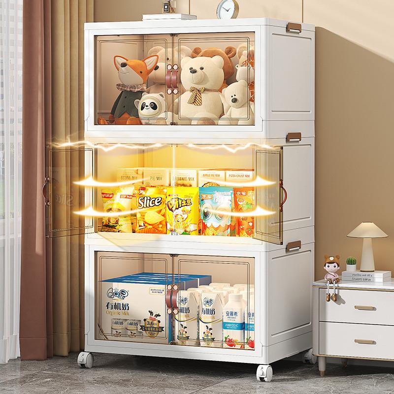 [5 Tầng] Tủ nhựa cao cấp đựng quần áo không cần lắp đặt, cửa nam châm, Tủ đựng đồ đa năng, tháo lắp