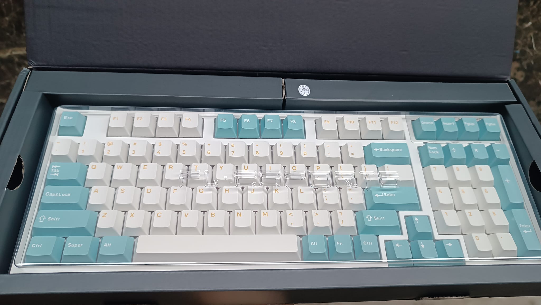 Bàn phím cơ FL-Esports FL980CPM Sea Salt - Hàng chính hãng