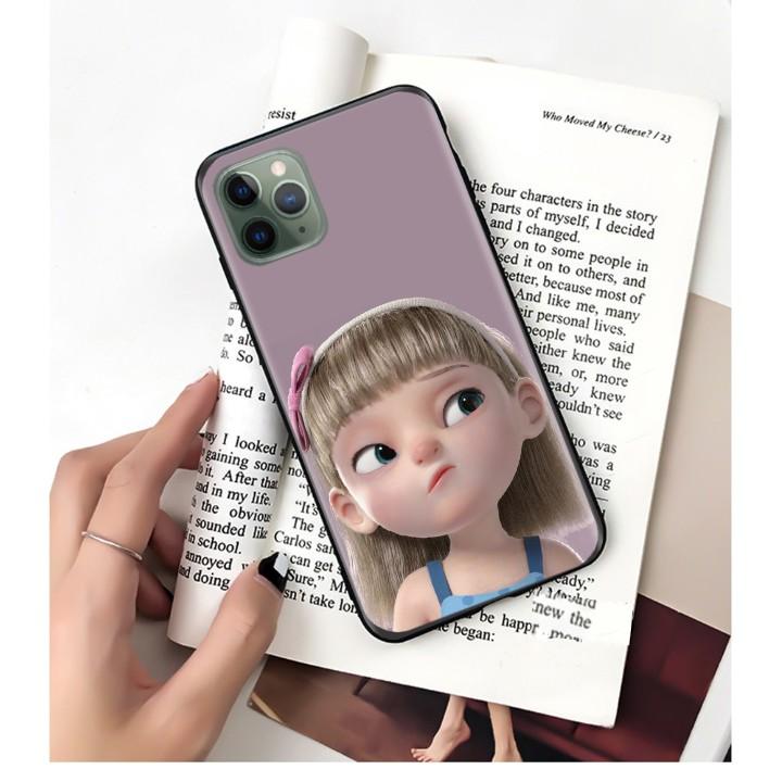 Ốp lưng điện thoại iphone ICASE viền nhám búp bê baby chống xước camera 6s/6plus/6splus/7/8/7plus/8plus/x/xs/xsmax/11/11promax