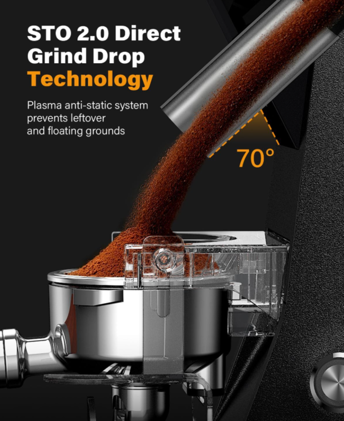 Máy xay hạt cà phê Espresso chuyên nghiệp, lưỡi dao Flat Burr 64mm - Chuyên nghiệp dùng cho quán cà phê. Thương hiệu Anh Quốc cao cấp Shardor BD-CG305. Hàng chính hãng