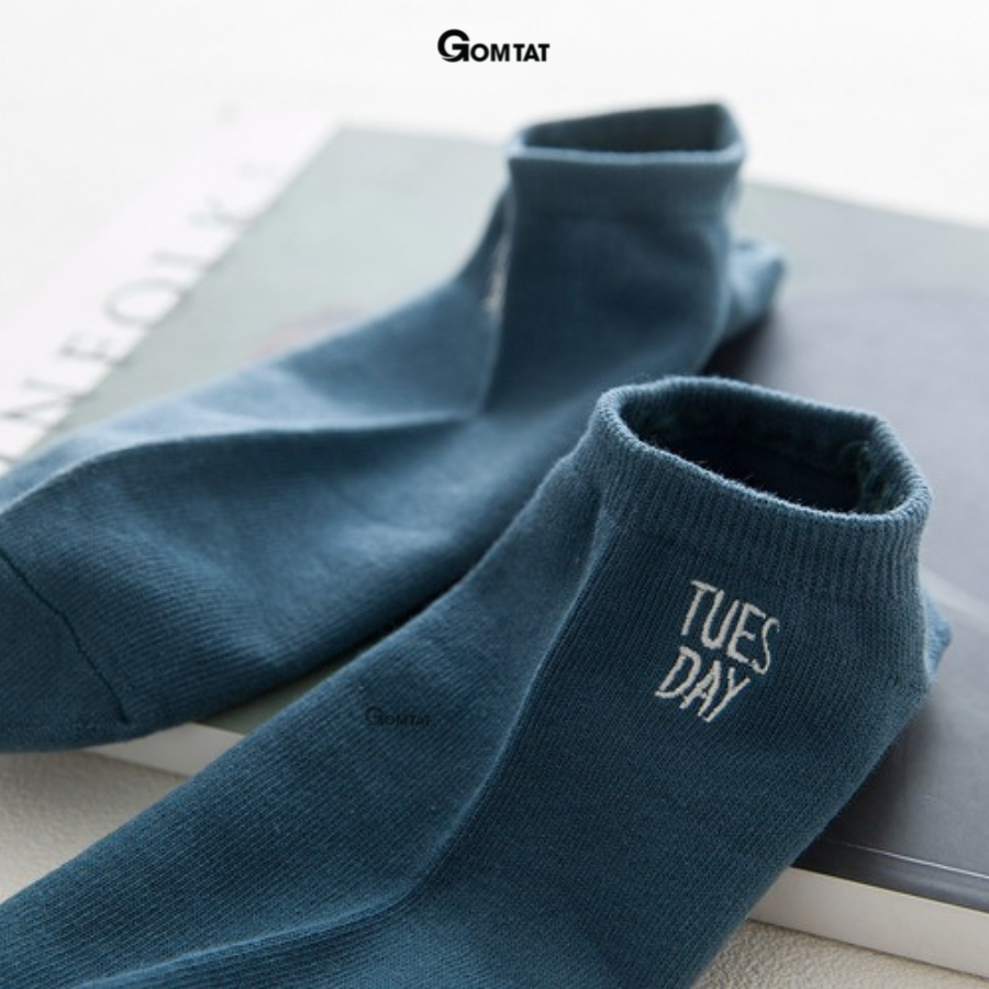 Set 7 đôi Vớ cổ ngắn nam chất liệu cotton cao cấp, tất nam cổ thấp 7 đôi sử dụng 7 ngày - VOTUAN-NAM02