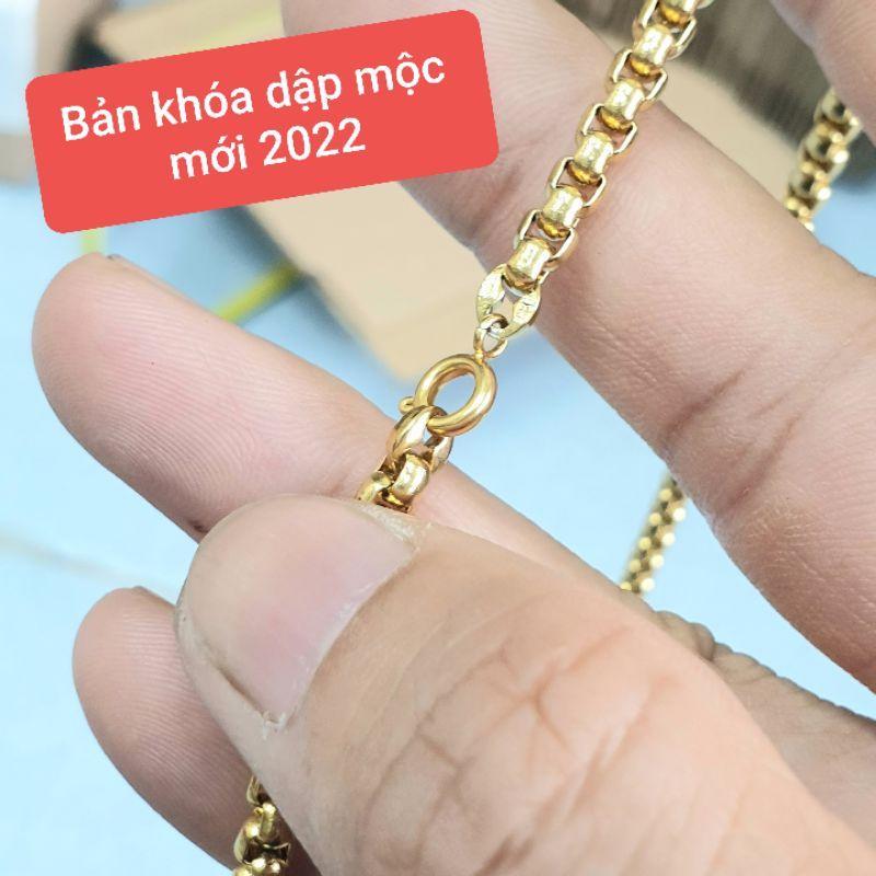 Dây Chuyền Ống Vuông 3MM-7MM Titanium Cao Cấp-Dùng tắm rửa thoải mái