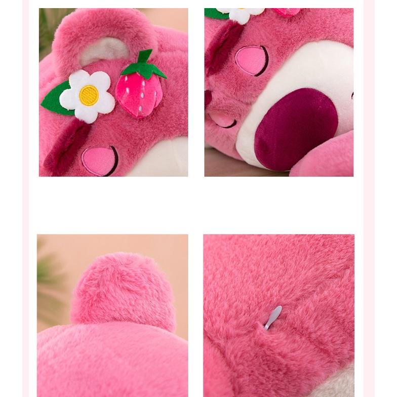 Gấu dâu Lotso dáng nằm cao cấp mềm mịn