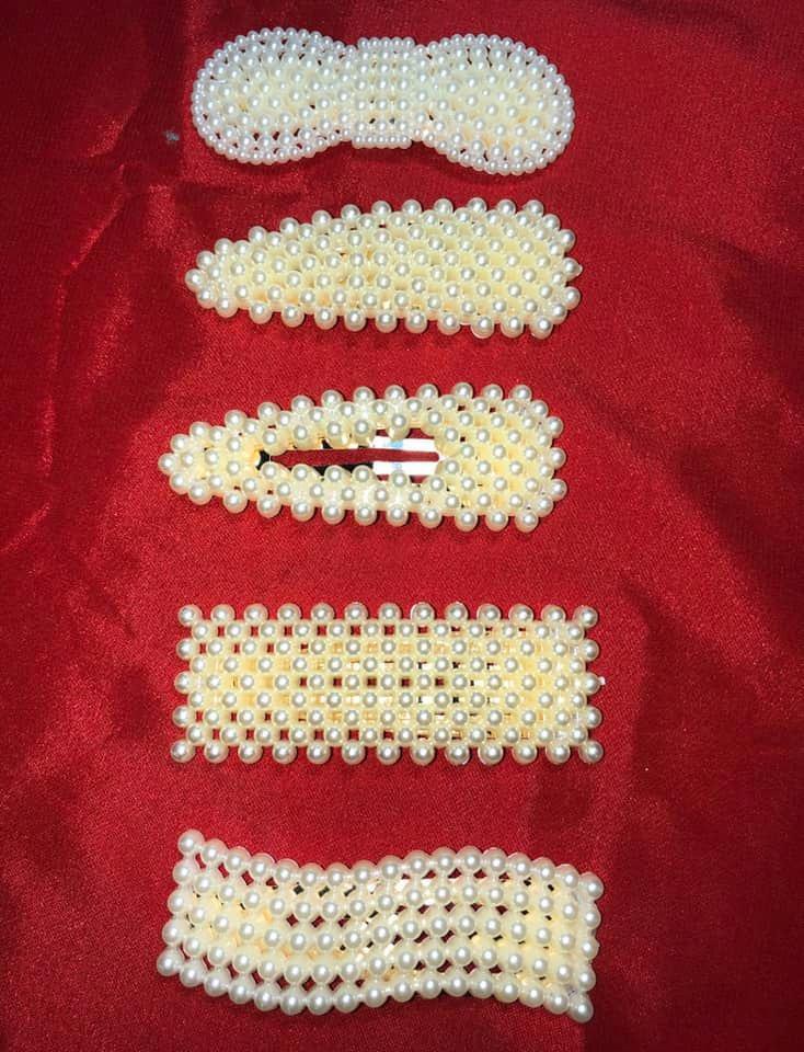 Set 5 kẹp tóc ngọc trai cao cấp