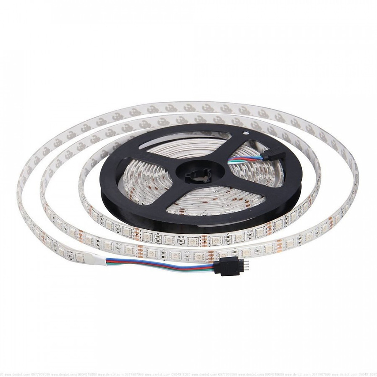 Combo Đèn LED Trang Trí Đủ Màu 5m  12V Có Keo Dán + Nguồn + Điều Khiển