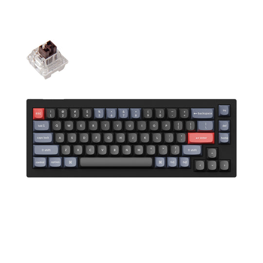 Bàn Phím cơ Keychron V2 RGB Hotswap Custom QMK (No Knob) - Hàng Chính Hãng