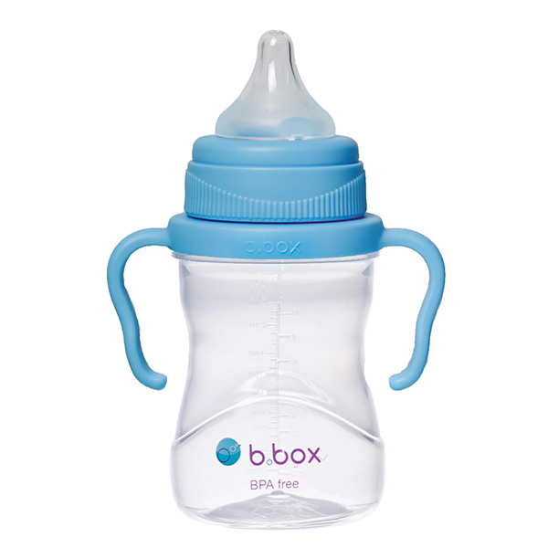 b.box Bộ bình nước 4 nắp thay thế tiện dụng cho 4 giai đoạn phát triển của bé 240ml