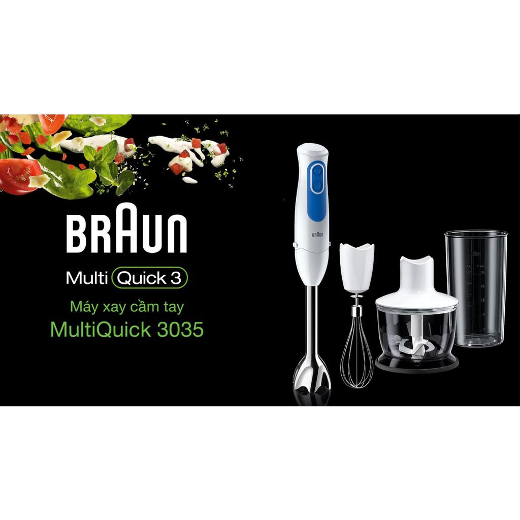 Máy xay cầm tay Braun MQ3035 Công suất 700W - SẢN XUẤT CHÂU ÂU - Hàng chính hãng