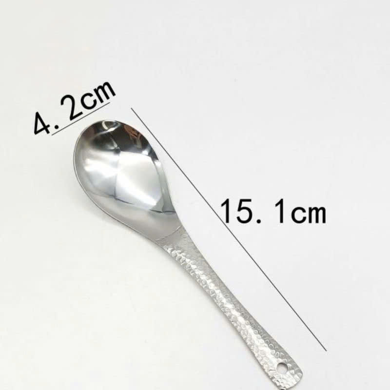 Combo 10 muỗng thìa Inox dùng để ăn cơm, ăn chè, trái cây được dập hoa văn chìm phong cách thời trang