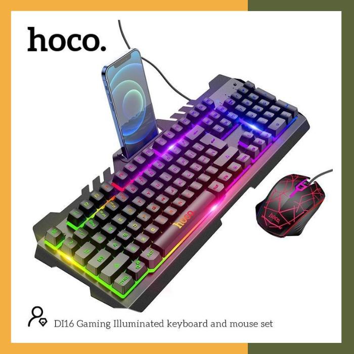 Bộ Bàn Phím Chuột Gaming Di16 LED RGB