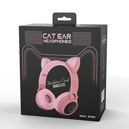 Tai nghe Bluetooth tai mèo đáng yêu có mic đàm thoại cao cấp, tai nghe mèo có đèn phát sáng cute tai nghe tai mèo thời trang, headphone Bluetooth đáng yêu có thể sử dụng khi chơi các tựa game online