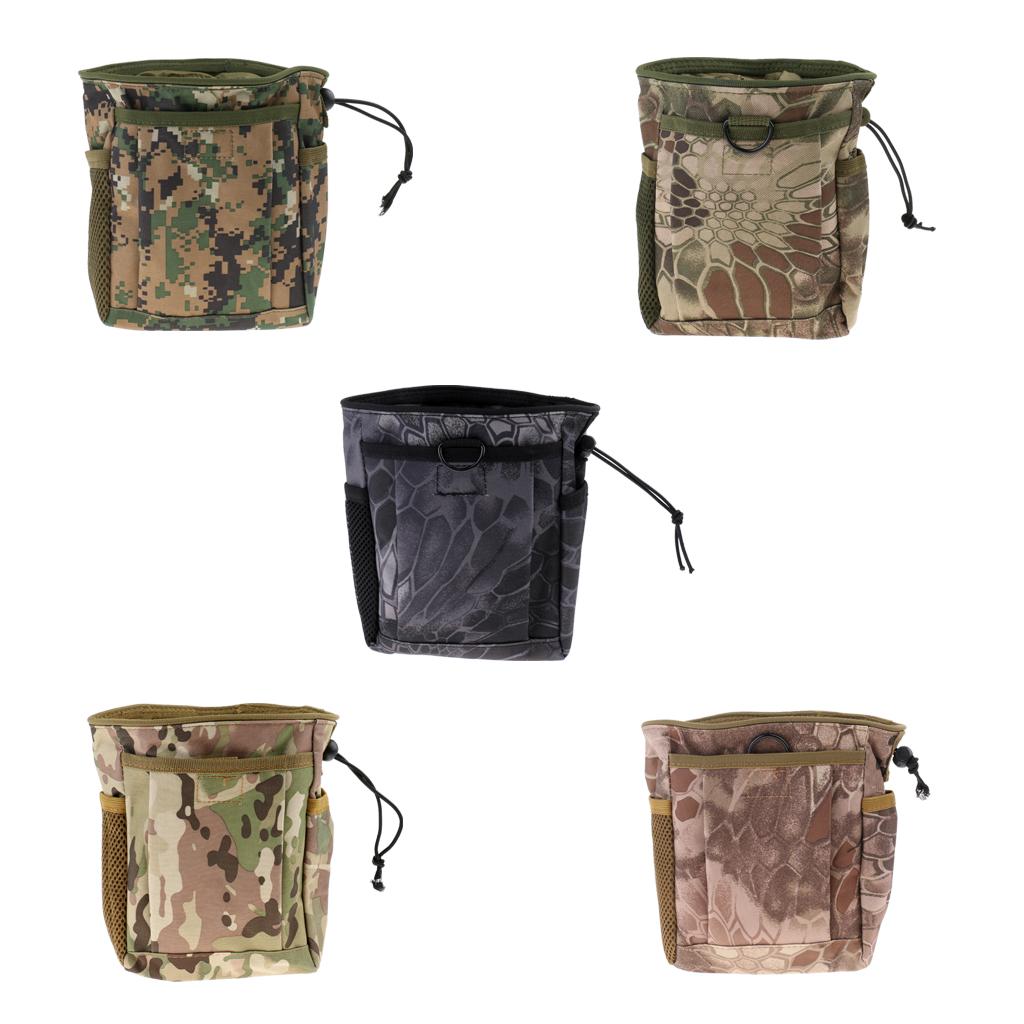 MOLLE Pouch Drawstring Dump Drop Bag Utility Outdoor Hunting Magazine Pouch