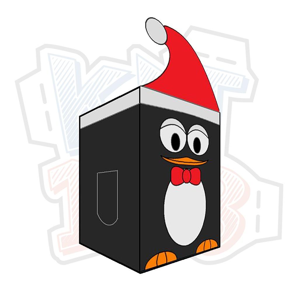 Mô hình giấy Giáng Sinh Noel Christmas Penguin Cubee