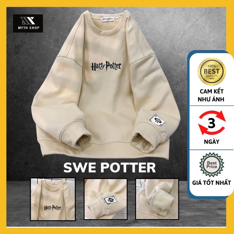 Áo Sweater Tay Dài Form Rộng POTTER Vải Nỉ Bông Ulzzang Unisex