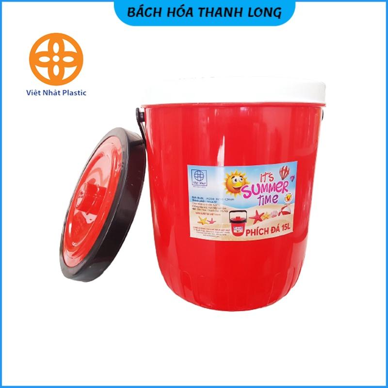 Thùng đá giữ nhiệt tròn nhựa Việt Nhật-Thùng đựng đá 5L,10L,15L giữ nhiệt lâu