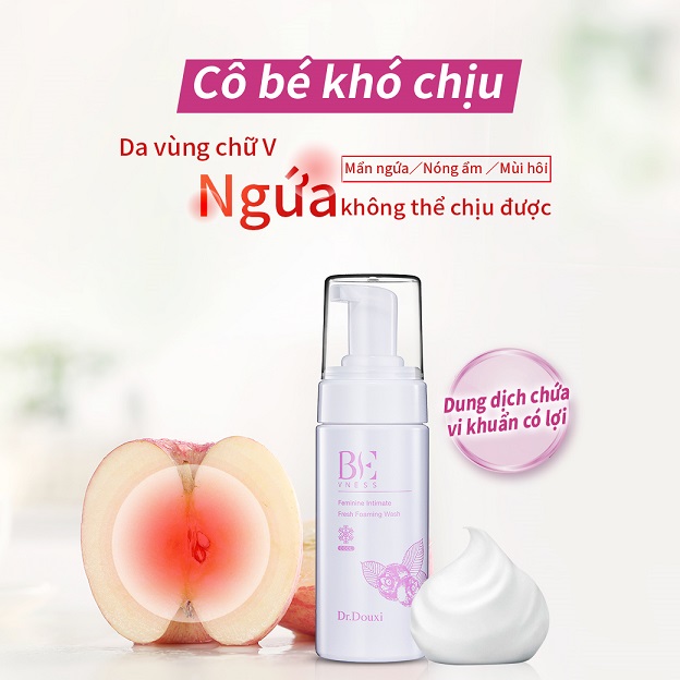 Set 2 Sản Phẩm Vệ sinh Vùng Kín Phụ Nữ Dr.DOuxi- Dung Dịch Vệ Sinh tạo bọt vùng kín  + Xịt Phụ Khoa