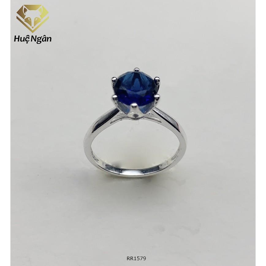 Nhẫn bạc 925 Huệ Ngân - 6 chấu trơn 7 li RR1579