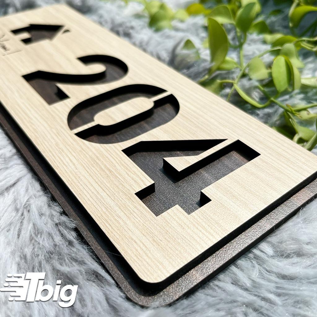 Bảng số nhà cắt khắc nội dung theo yêu cầu mẫu TV08
