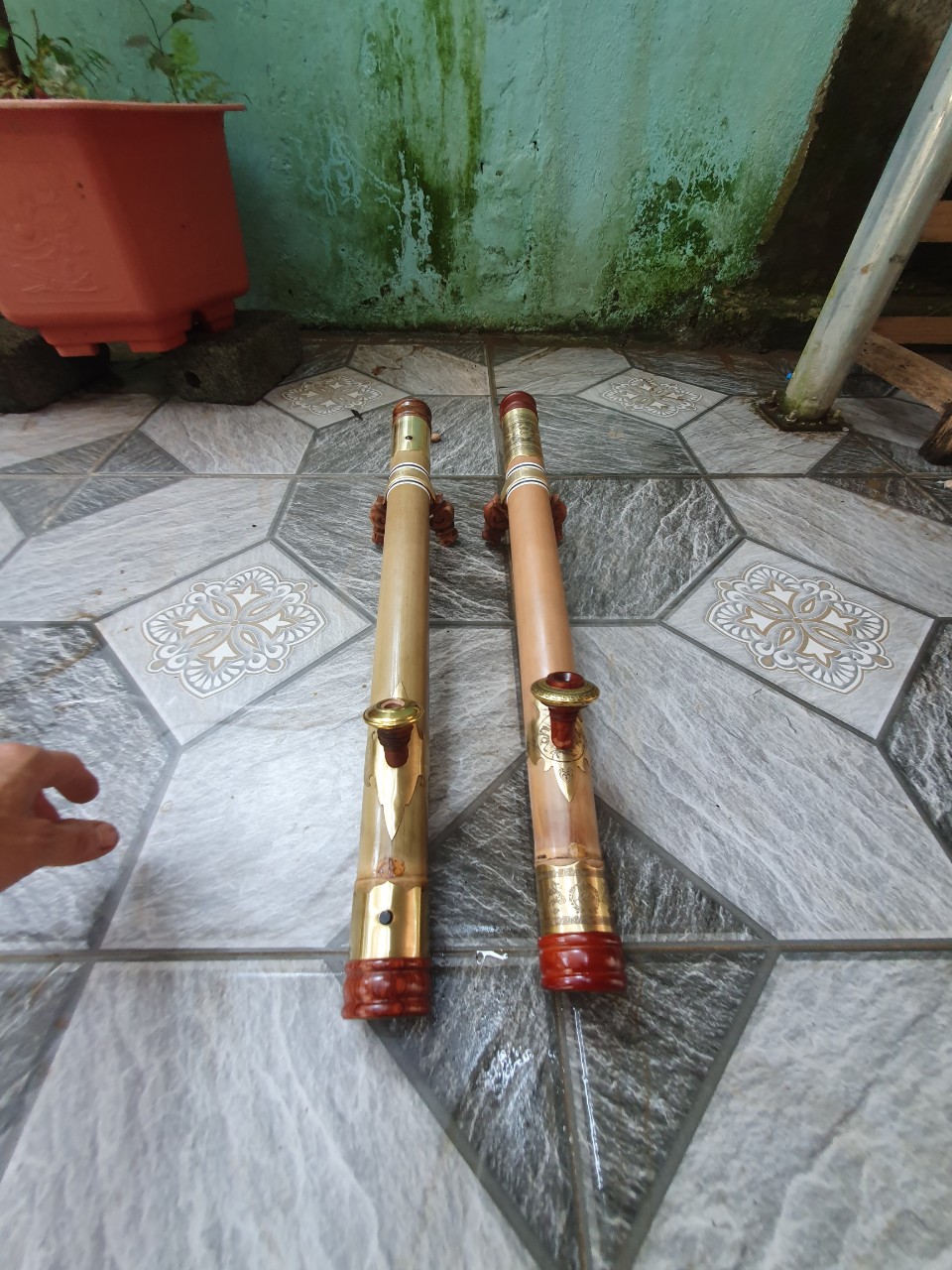 Điếu nữa thanh hoa boc đồng