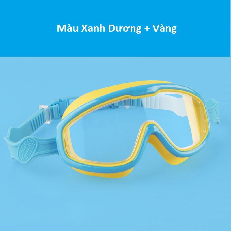 Kính bơi trẻ em Coosa 958 thiết kế Panorama, không gọng, chống sương, chống tia UV - VivaSports