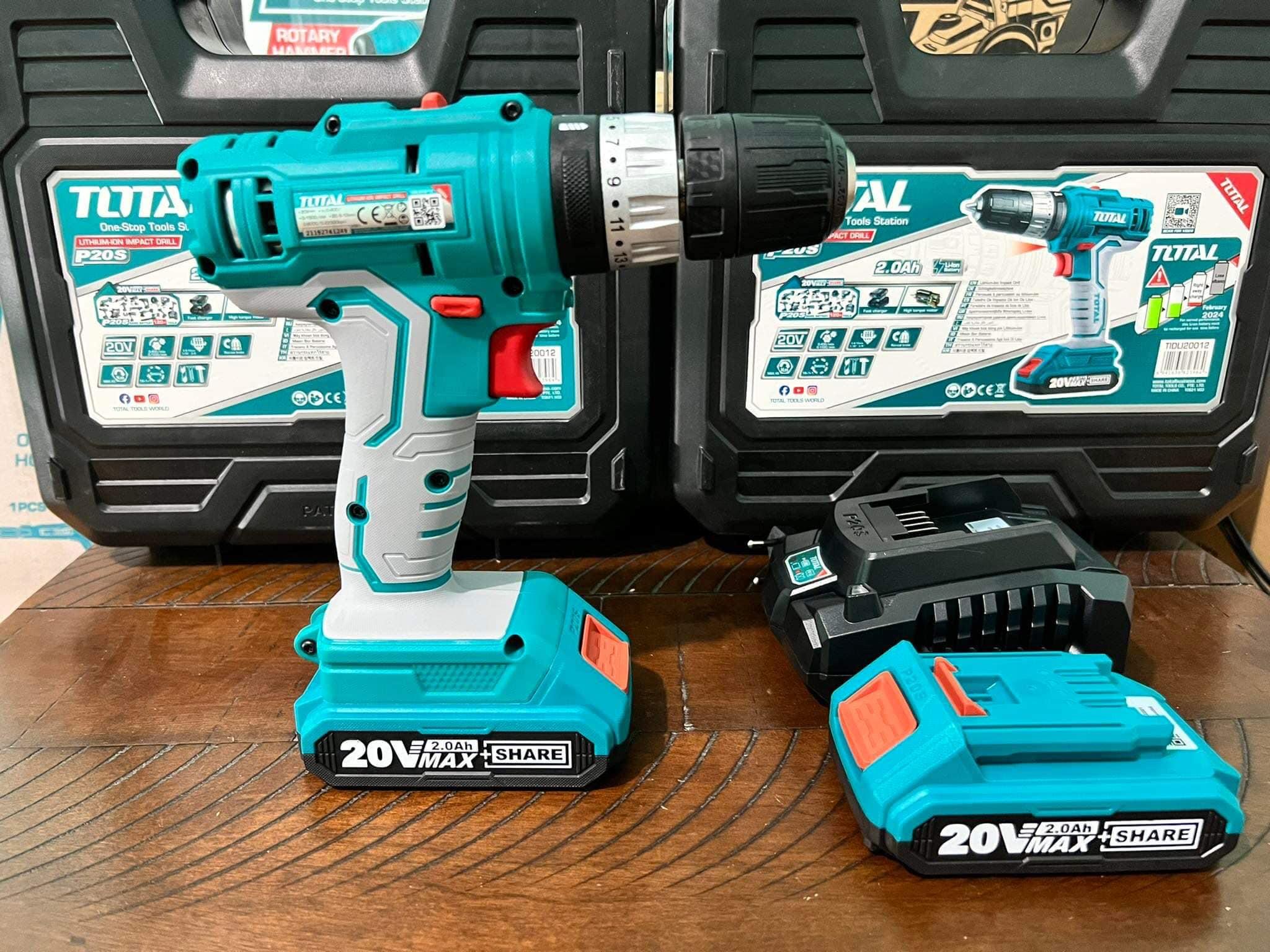 MÁY KHOAN DÙNG PIN 20V  TOTAL TDLI20012 - HÀNG CHÍNH HÃNG