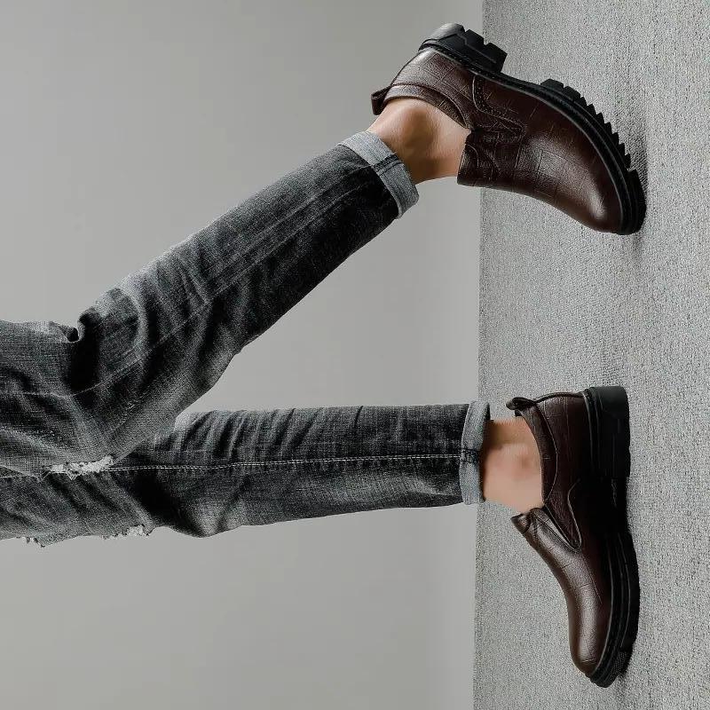 Đảm bảo chất lượng giày da lưới giày đỏ ins đặc biệt giày công sở mới nhất