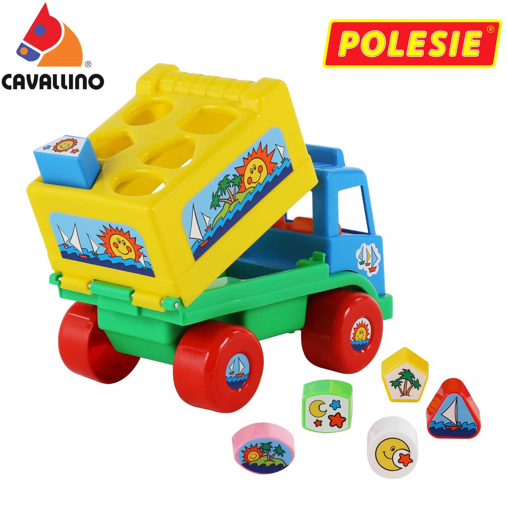 Xe tải thả khối hình Island - đồ chơi Polesie Toys