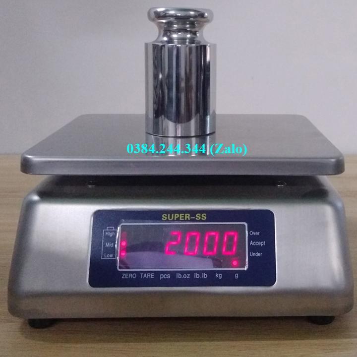 Cân điện tử chống nước Super SS, mức cân tối đa 6kg, độ chia 1g